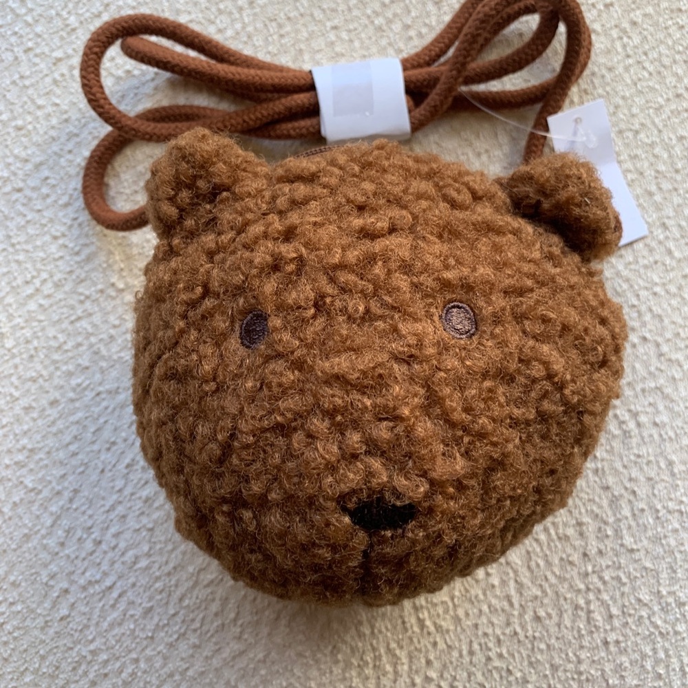GAP Sherpa Teddy Bear Crossbody Bag Purse NWT